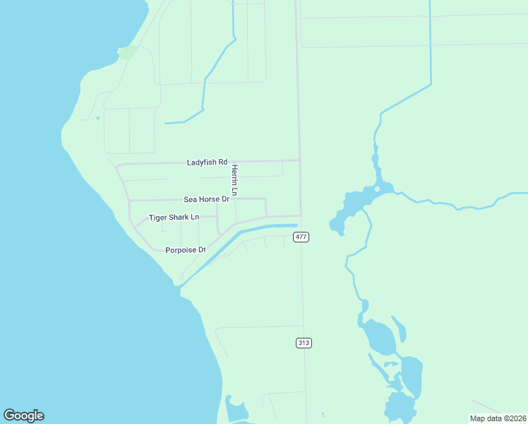 map of restaurants, bars, coffee shops, grocery stores, and more near 185 Porpoise Drive in Jackson County