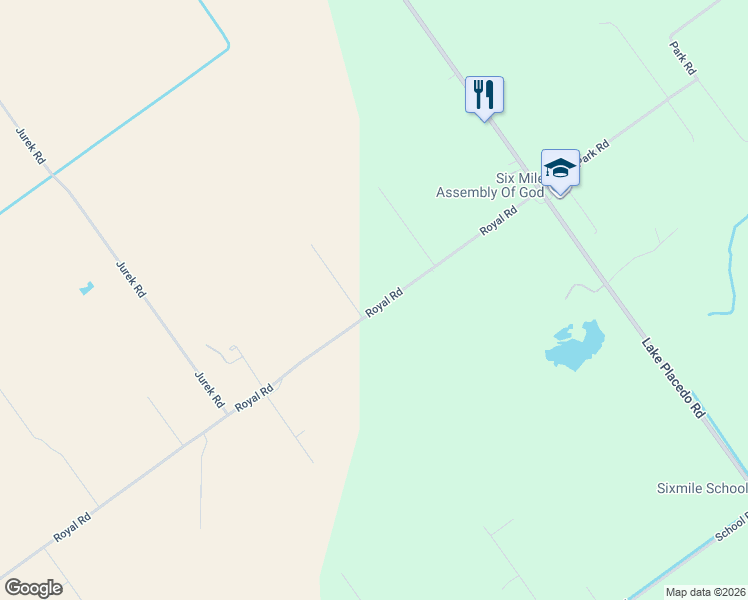 map of restaurants, bars, coffee shops, grocery stores, and more near 15 T Roosevelt Drive in Port Lavaca