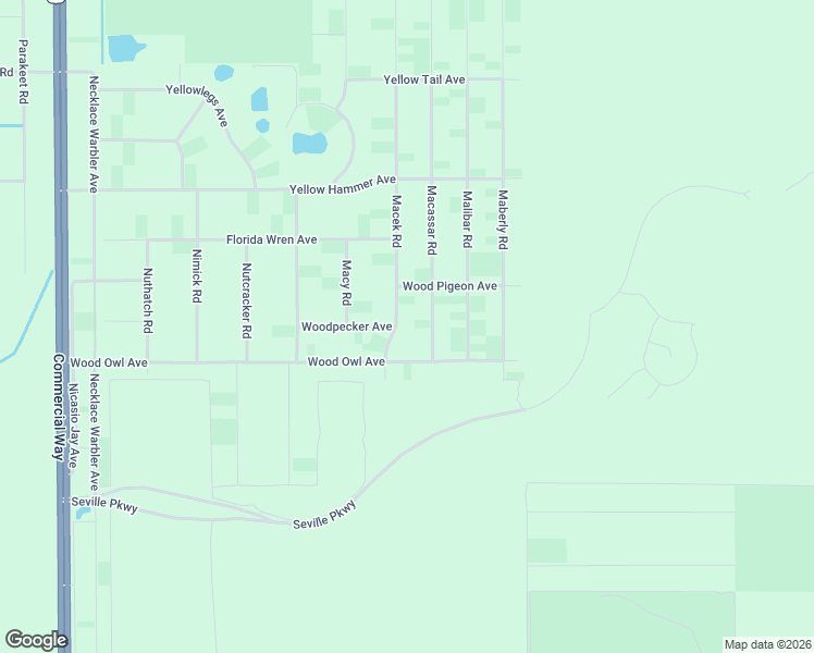 map of restaurants, bars, coffee shops, grocery stores, and more near 17468 Macek Road in Weeki Wachee