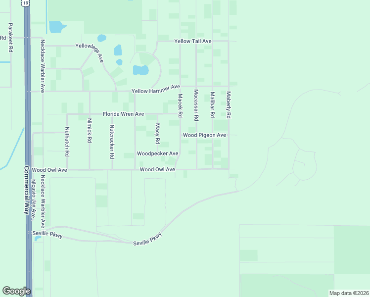 map of restaurants, bars, coffee shops, grocery stores, and more near 17468 Macek Road in Weeki Wachee