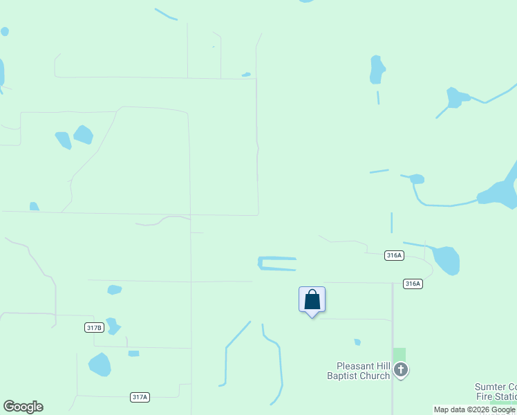 map of restaurants, bars, coffee shops, grocery stores, and more near 4435 Southwest 37th Terrace in Bushnell