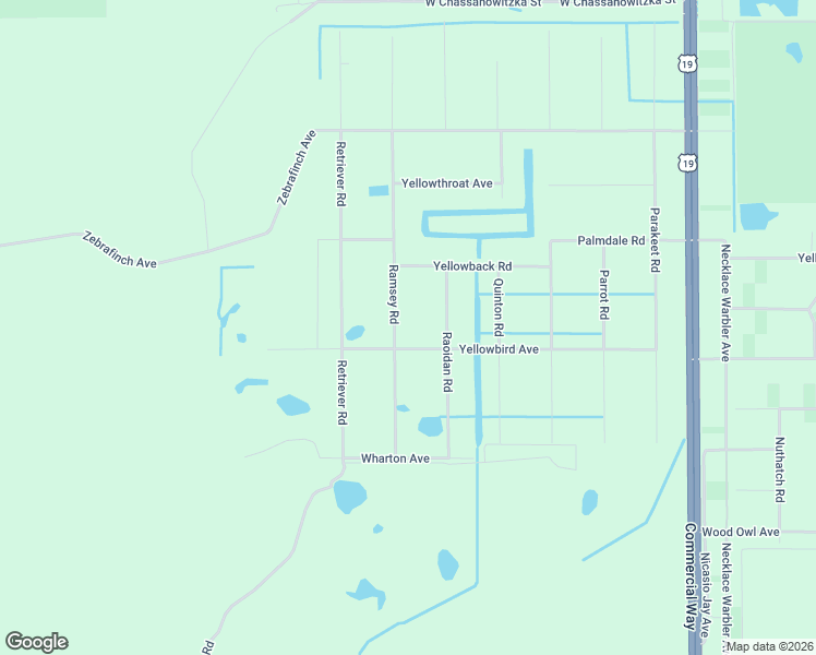 map of restaurants, bars, coffee shops, grocery stores, and more near 18183 Raoidan Road in Brooksville
