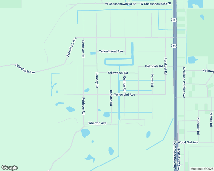 map of restaurants, bars, coffee shops, grocery stores, and more near 18183 Raoidan Road in Brooksville