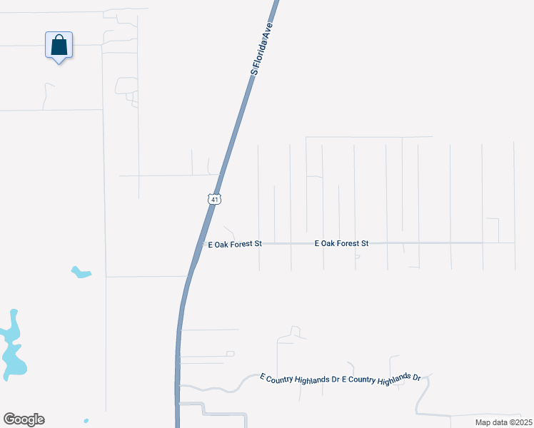 map of restaurants, bars, coffee shops, grocery stores, and more near 12261 South Aster Point in Floral City