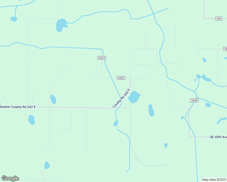 map of restaurants, bars, coffee shops, grocery stores, and more near 1431 County Road 542 East in Bushnell