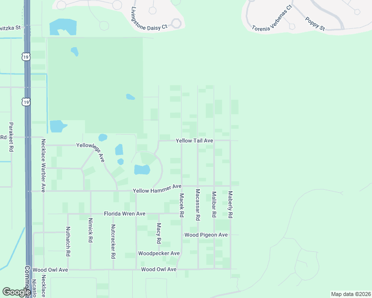 map of restaurants, bars, coffee shops, grocery stores, and more near 18236 Macek Road in Brooksville