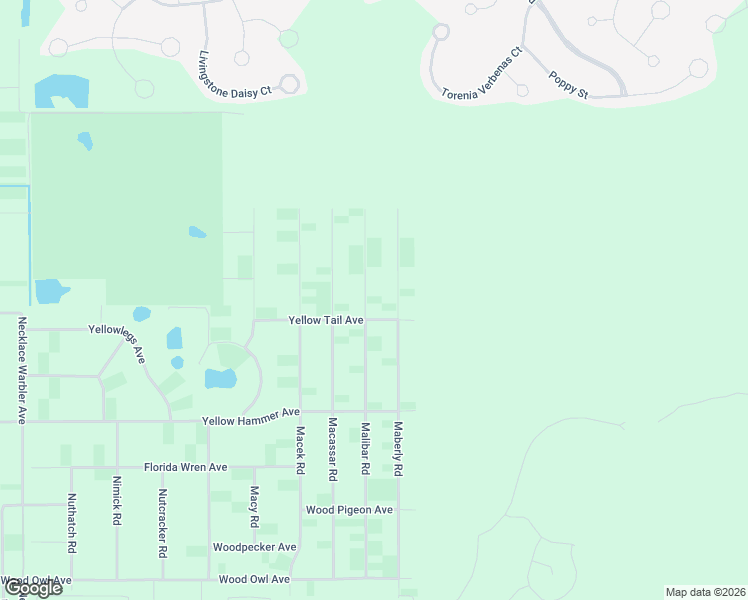 map of restaurants, bars, coffee shops, grocery stores, and more near 18296 Malibar Road in Brooksville
