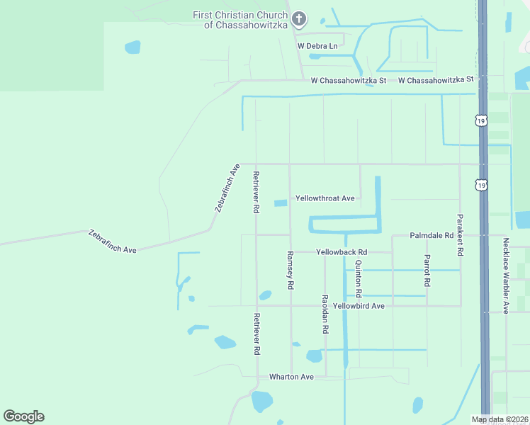map of restaurants, bars, coffee shops, grocery stores, and more near 18356 Retriever Road in Weeki Wachee