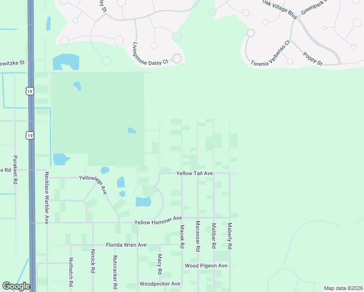map of restaurants, bars, coffee shops, grocery stores, and more near 18336 Macek Road in Brooksville