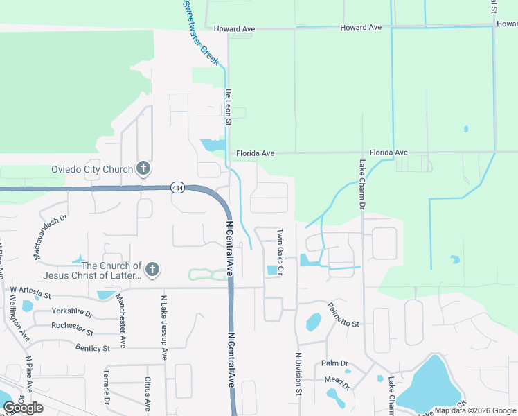 map of restaurants, bars, coffee shops, grocery stores, and more near 1380 Stellar Dr in Oviedo
