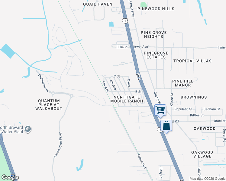 map of restaurants, bars, coffee shops, grocery stores, and more near 3280 3rd Avenue in Mims