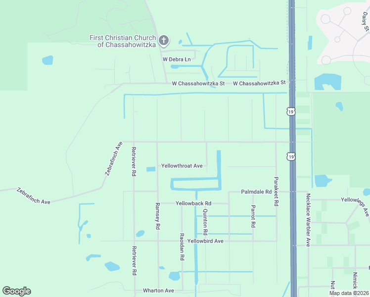 map of restaurants, bars, coffee shops, grocery stores, and more near 9488 Zebrafinch Avenue in Brooksville