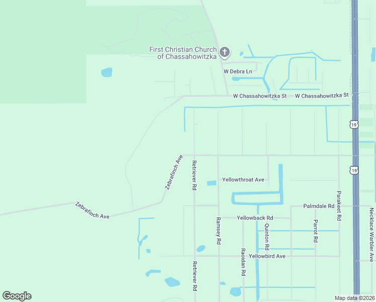map of restaurants, bars, coffee shops, grocery stores, and more near 9288 Zebrafinch Avenue in Brooksville