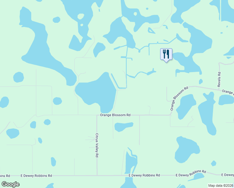 map of restaurants, bars, coffee shops, grocery stores, and more near Blue Cemetry Lane in Lake County