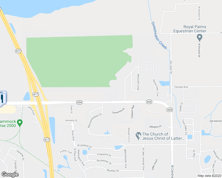 map of restaurants, bars, coffee shops, grocery stores, and more near 572 Pinebranch Circle in Winter Springs