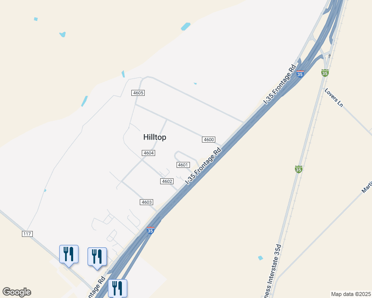map of restaurants, bars, coffee shops, grocery stores, and more near 200 County Road 4601 in Dilley