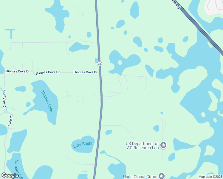 map of restaurants, bars, coffee shops, grocery stores, and more near 23718 Route 33 in Groveland