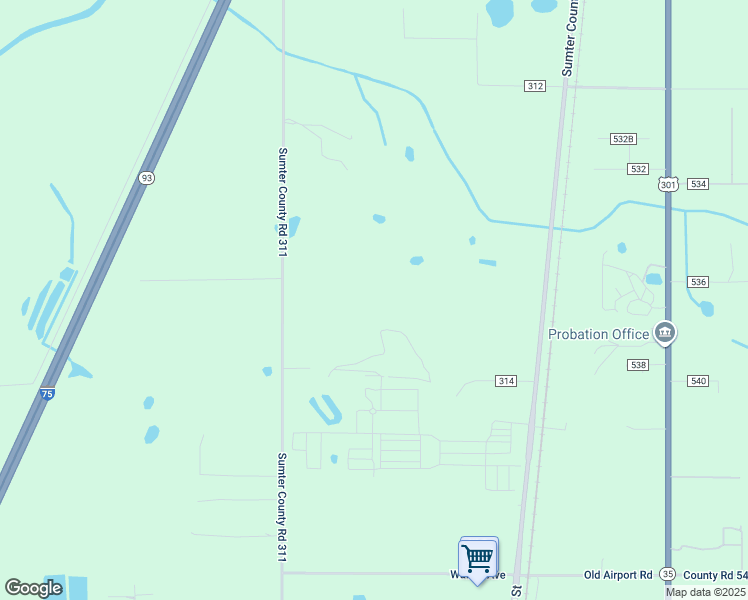map of restaurants, bars, coffee shops, grocery stores, and more near 4201 Cr 311 in Bushnell