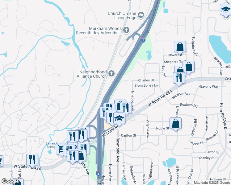 150 Springwood Circle, Longwood FL Walk Score