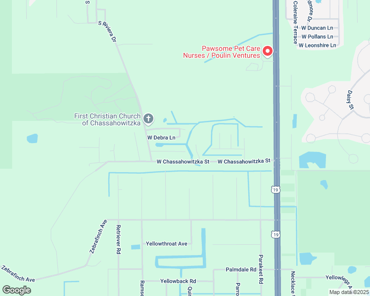 map of restaurants, bars, coffee shops, grocery stores, and more near 11370 South Turkeyfoot Point in Homosassa