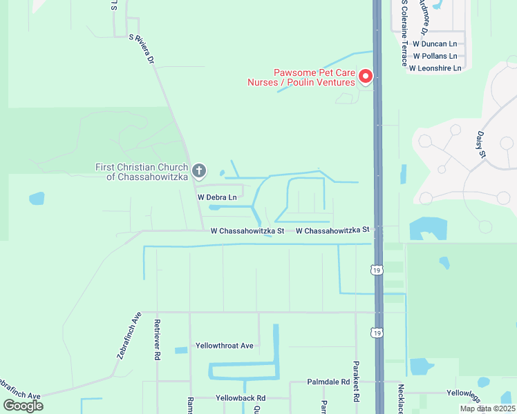 map of restaurants, bars, coffee shops, grocery stores, and more near 11370 South Turkeyfoot Point in Homosassa