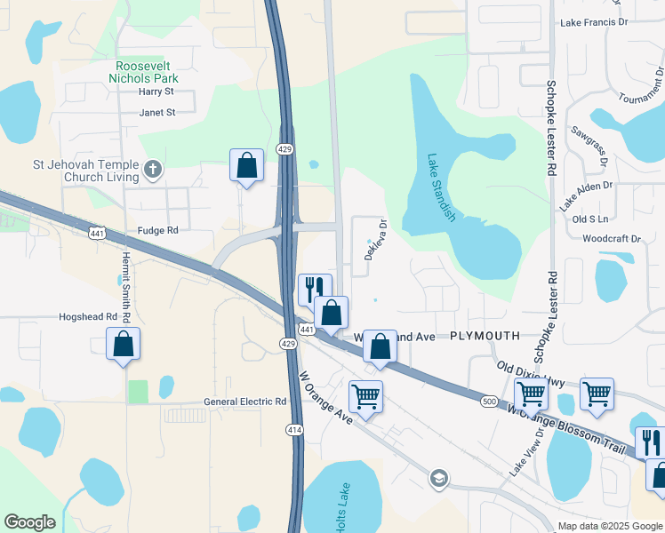 map of restaurants, bars, coffee shops, grocery stores, and more near in Plymouth