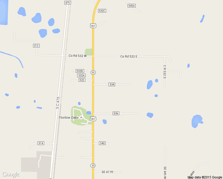 map of restaurants, bars, coffee shops, grocery stores, and more near 139 Cr 534 in Bushnell