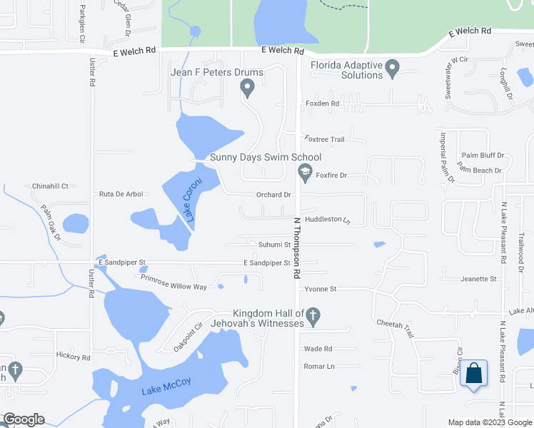 map of restaurants, bars, coffee shops, grocery stores, and more near 903 Laurel Leaf Court in Apopka