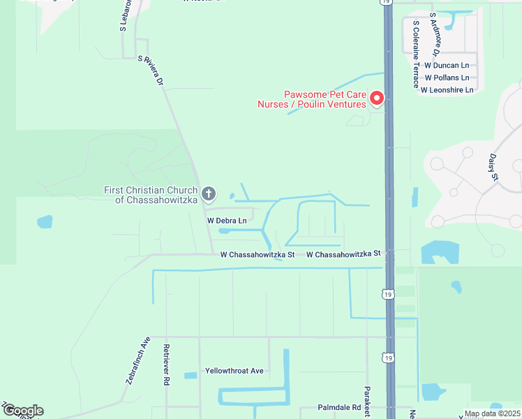 map of restaurants, bars, coffee shops, grocery stores, and more near 7838 West Twin Canal Lane in Homosassa