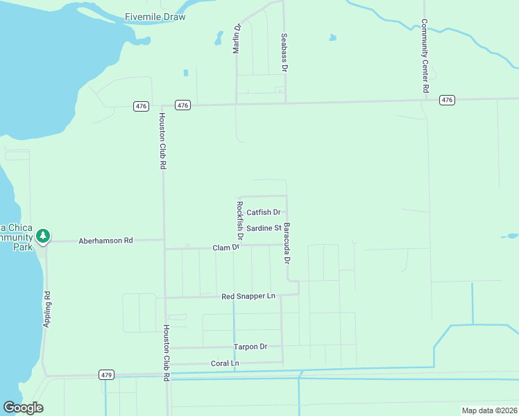 map of restaurants, bars, coffee shops, grocery stores, and more near 147 Catfish Drive in Palacios