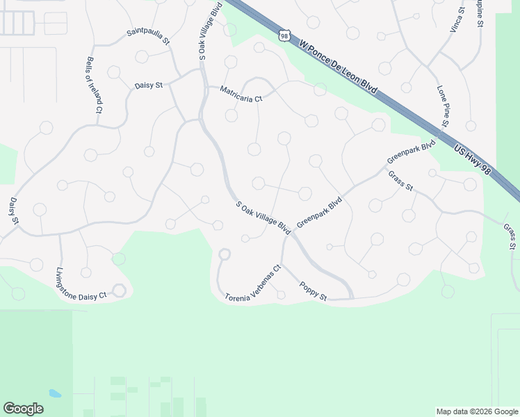 map of restaurants, bars, coffee shops, grocery stores, and more near 88 South Oak Village Boulevard in Homosassa