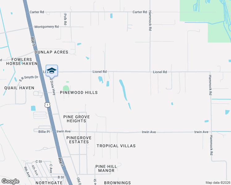 map of restaurants, bars, coffee shops, grocery stores, and more near 3765 Kirn Court in Mims