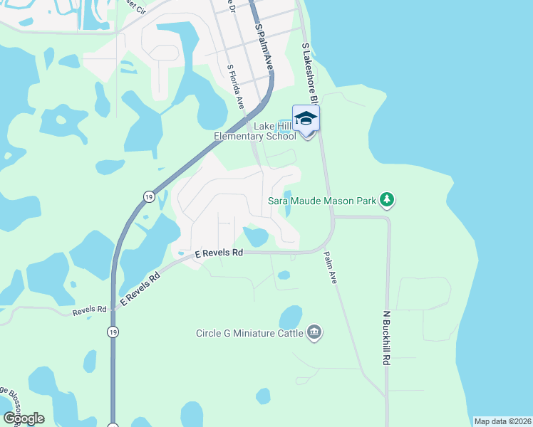 map of restaurants, bars, coffee shops, grocery stores, and more near 705 Calabria Way in Howey-in-the-Hills