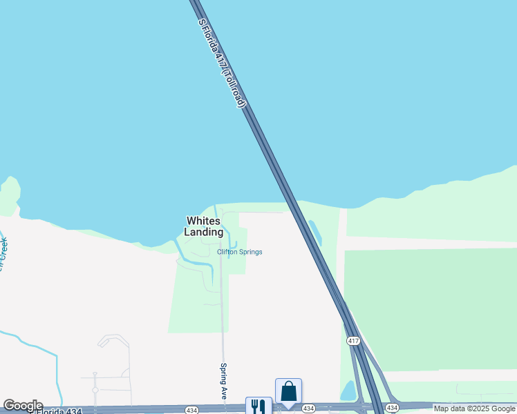 map of restaurants, bars, coffee shops, grocery stores, and more near 1824 Lake Street in Oviedo