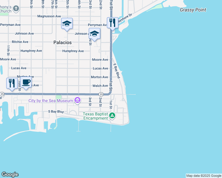 257 1st Street, Palacios TX Walk Score