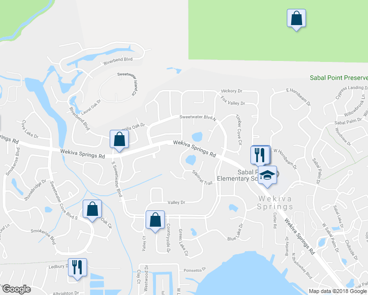 map of restaurants, bars, coffee shops, grocery stores, and more near 100 Shadow Lake Drive in Longwood