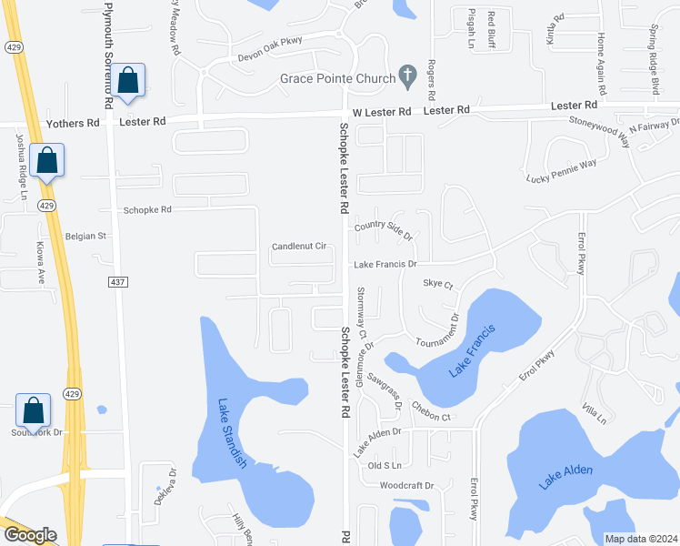 map of restaurants, bars, coffee shops, grocery stores, and more near 2210 Candlenut Circle in Apopka