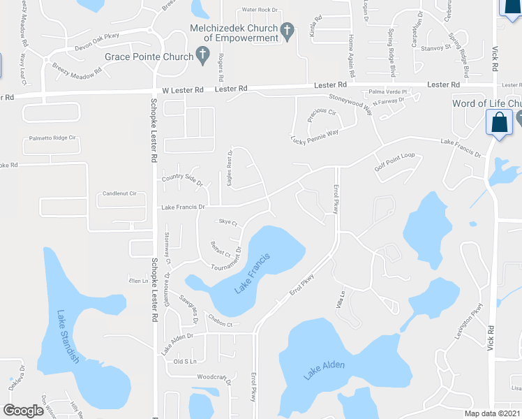 map of restaurants, bars, coffee shops, grocery stores, and more near 1831 Tournament Drive in Apopka