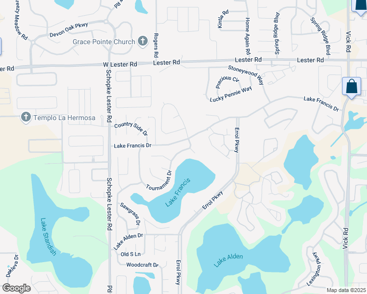 map of restaurants, bars, coffee shops, grocery stores, and more near 1831 Tournament Drive in Apopka