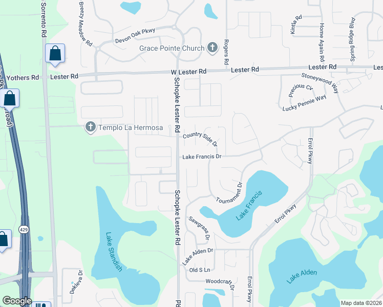 map of restaurants, bars, coffee shops, grocery stores, and more near 2241 Lake Francis Drive in Apopka