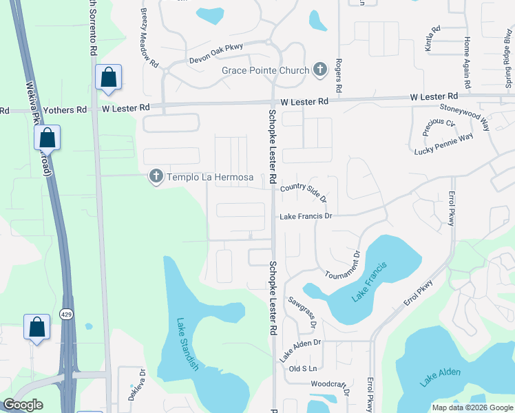 map of restaurants, bars, coffee shops, grocery stores, and more near 1706 Candlenut Circle in Apopka