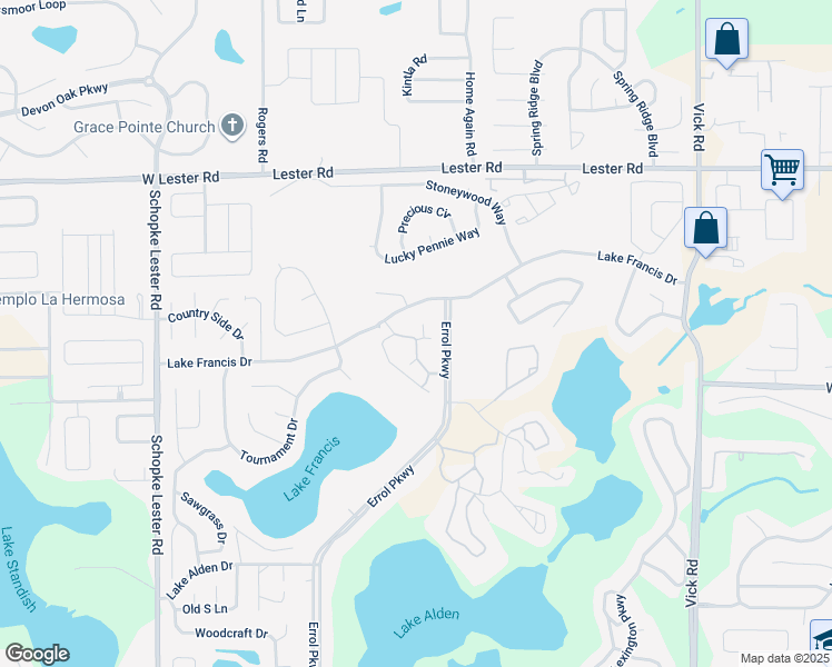 map of restaurants, bars, coffee shops, grocery stores, and more near 1508 Lake Francis Drive in Apopka