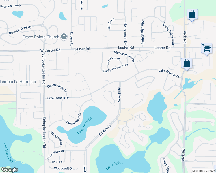 map of restaurants, bars, coffee shops, grocery stores, and more near 1508 Lake Francis Drive in Apopka