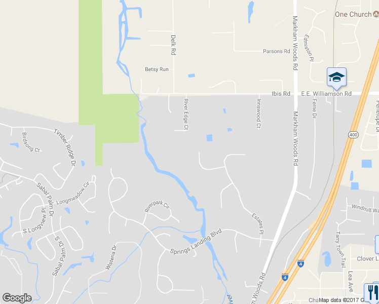 map of restaurants, bars, coffee shops, grocery stores, and more near 2089 Biltmore Point in Longwood