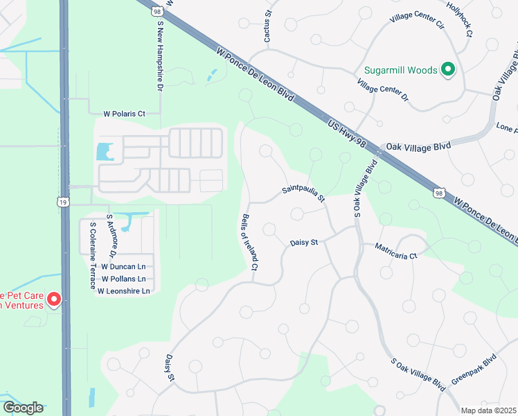 map of restaurants, bars, coffee shops, grocery stores, and more near 39 Saintpaulia Street in Homosassa