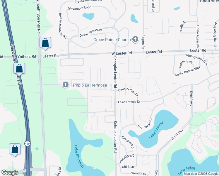 map of restaurants, bars, coffee shops, grocery stores, and more near 2102 Candlenut Circle in Apopka