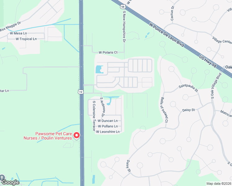 map of restaurants, bars, coffee shops, grocery stores, and more near 6934 West Merrivale Lane in Homosassa