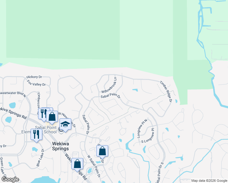 map of restaurants, bars, coffee shops, grocery stores, and more near 424 Villageview Lane in Longwood