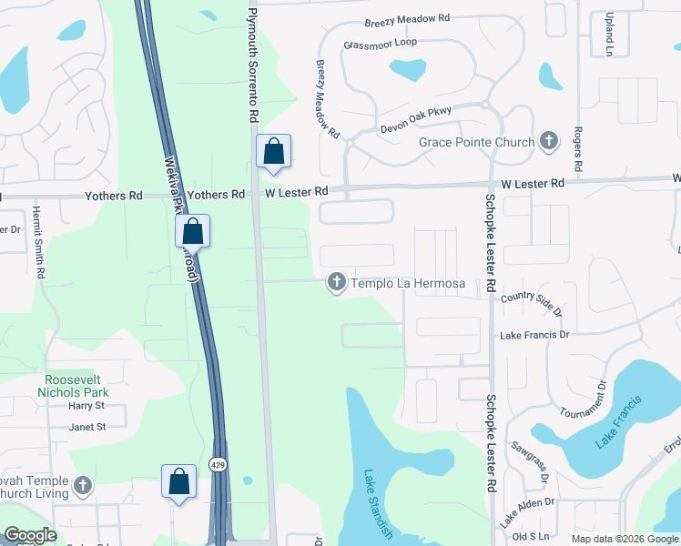 map of restaurants, bars, coffee shops, grocery stores, and more near 2669 Palmetto Ridge Circle in Apopka