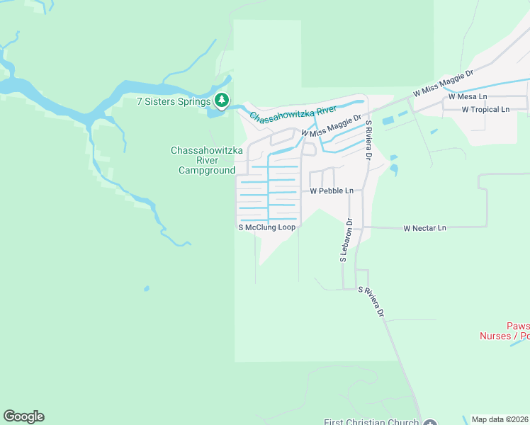 map of restaurants, bars, coffee shops, grocery stores, and more near 8491 West Drew Court in Homosassa